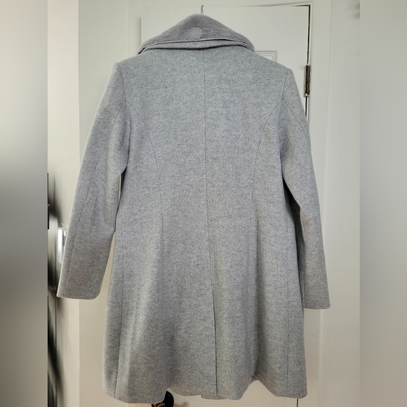 Gray Double-Breasted Women's Coat Annick Xl - Picture 2 of 11